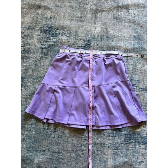 New! Pansee Lavender Purple Pleated Athletic Skort Girls 12 - Picture 6 of 6